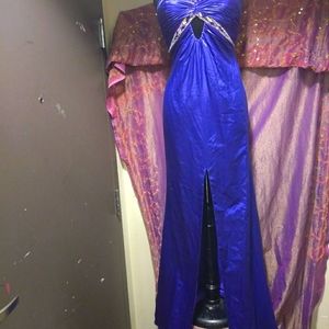 New Clarisse sz6 purple mermaid gemstone gown